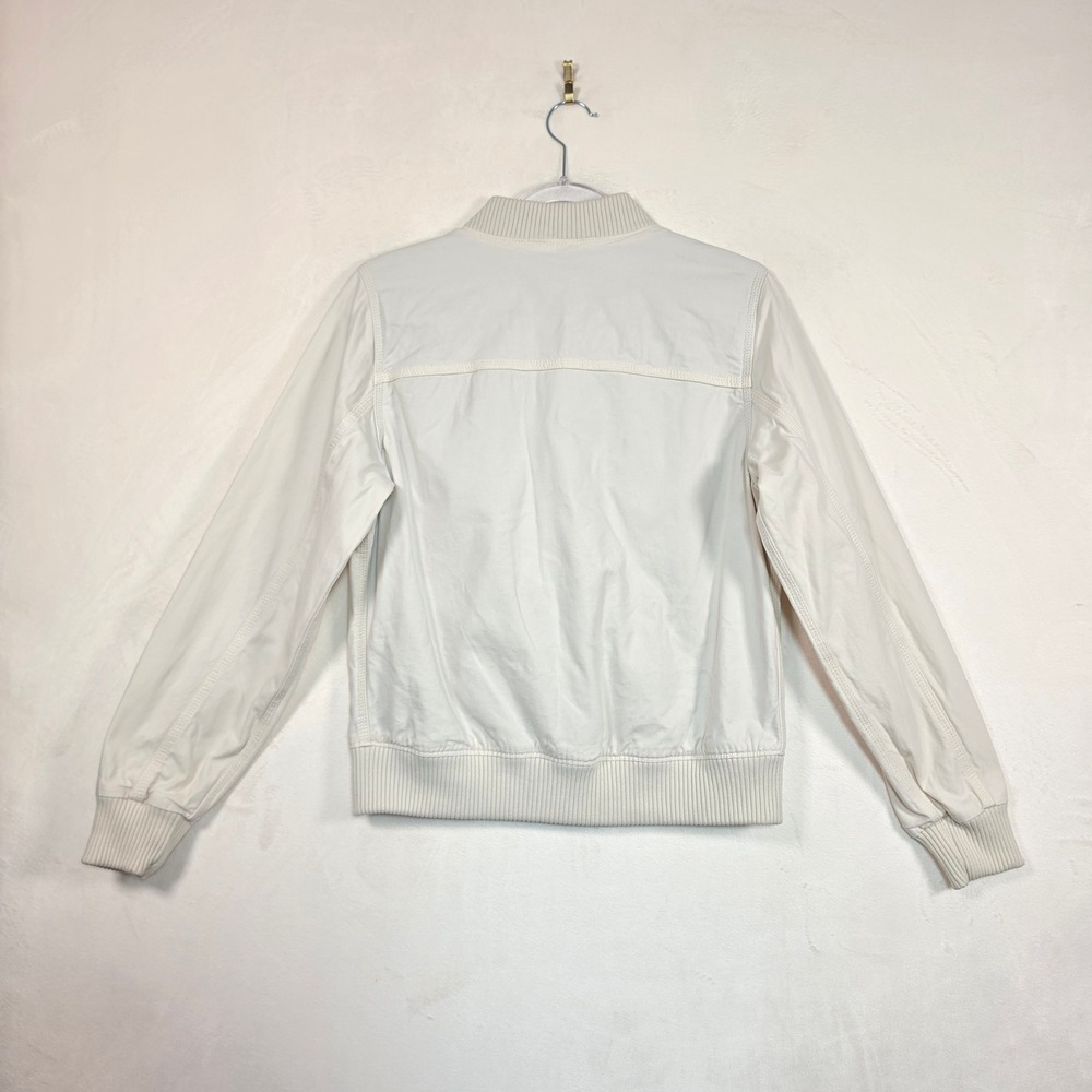 Carhartt Bomber Jacket Womens S White Rugged Flex Canvas Workwear 0J2524-W - Picture 8 of 15